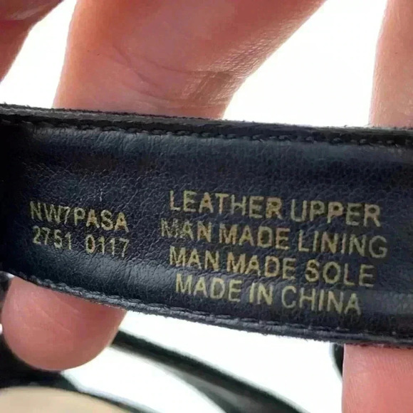 Nine West Pasa heels size 10 black suede wedges - Picture 11 of 12